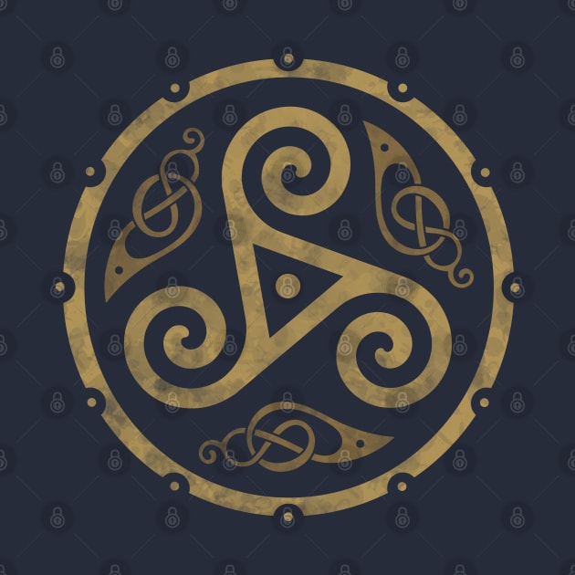 Celtic Triskelion ancient motif by VinagreShop