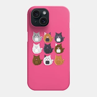 Pixel Cats Phone Case