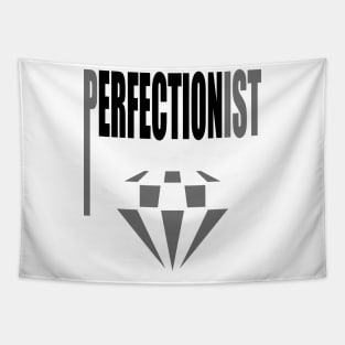 Perfectionist Perfection Lover OCD Perfectionism Diamond Symbol Tapestry