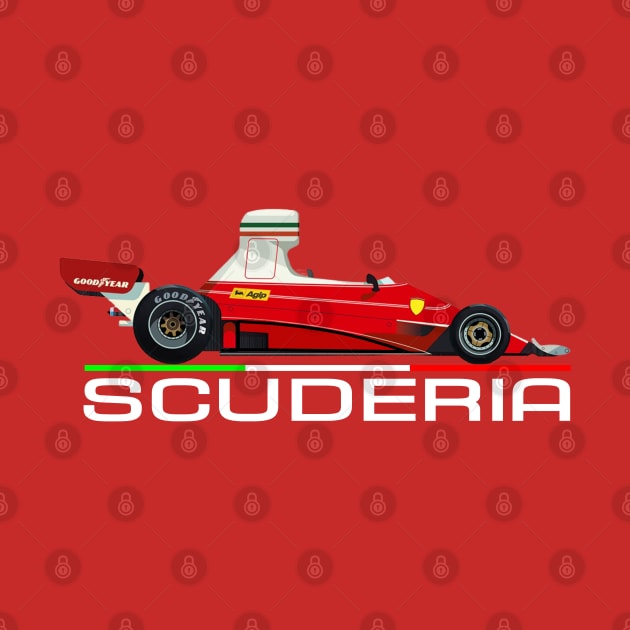 SCUDERIA F1 vintage Italian formula one car by Lefteris