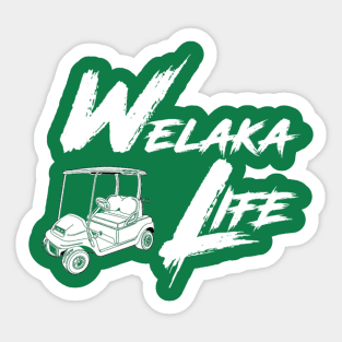 Life Behind The Wheel Funny Golf Cart Meme Golfer Gifts Sticker for Sale  by ExpressWayFour