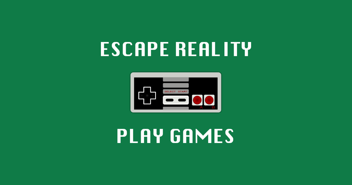 Escape Reality Play Games Video Gamer Design Video Games Sticker
