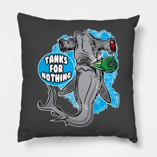 Tanks for Nothing - Hammerhead Shark Pillow