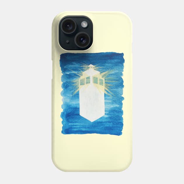 A Day in the Life of a TARDIS Phone Case by AlexMathewsDesigns