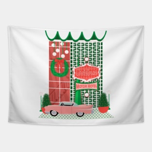 Christmas Motor Hotel Tapestry