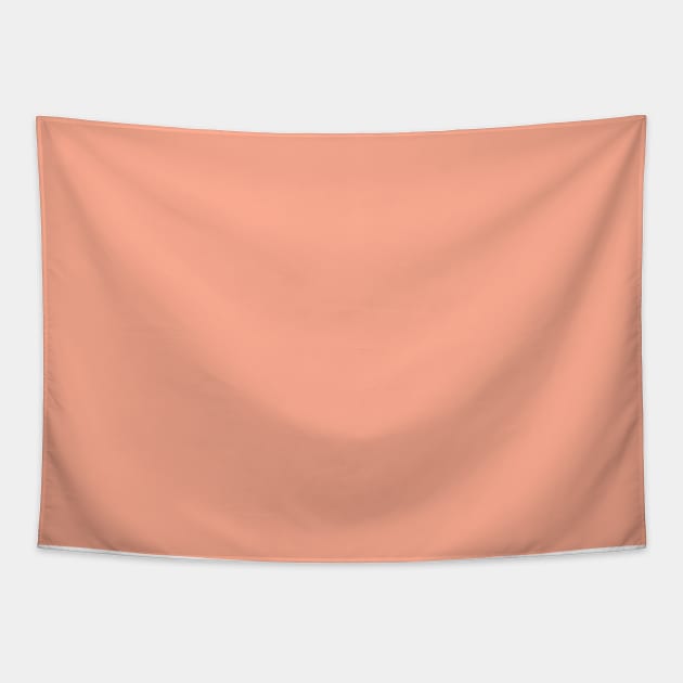 Peach Solid Color Tapestry by podartist