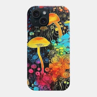 Neon mushrooms 3 Phone Case