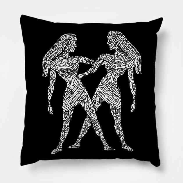 Gemini Pillow by JOHNF