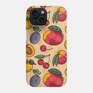 Stone Fruit Color Splash Phone Case