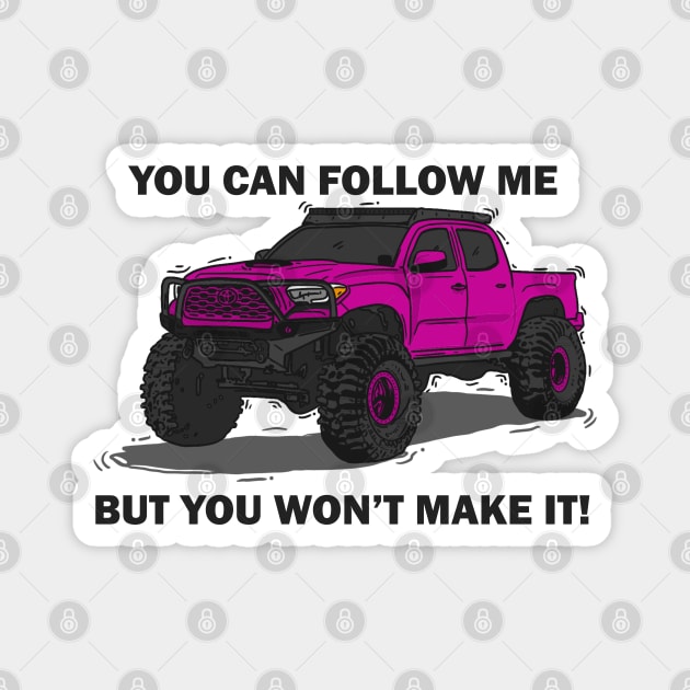 Toyota 4Runner Monster - Pink Magnet by 4x4 Sketch