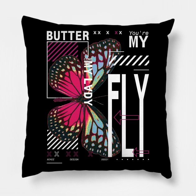 Butterfly Pillow by MIKEZ