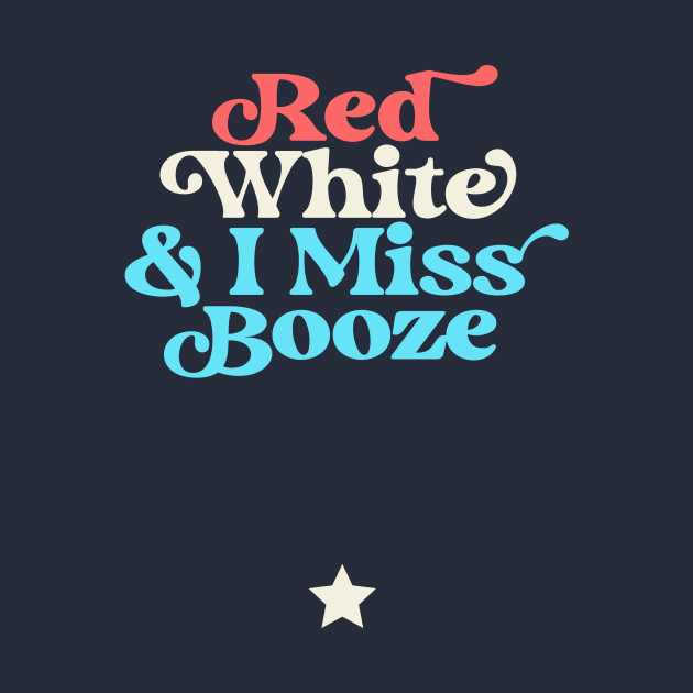 Red White and I Miss Booze Pregnant 4th of July by PodDesignShop