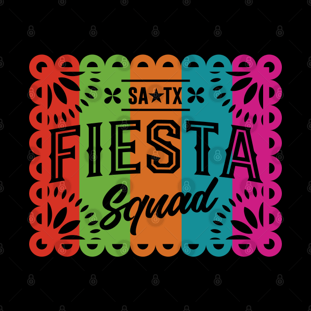 Fiesta Squad San Antonio Papel Picado by TheCraftyDrunkCo