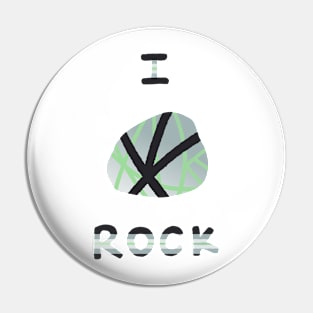 Copy of Pride rocks - agender Pin