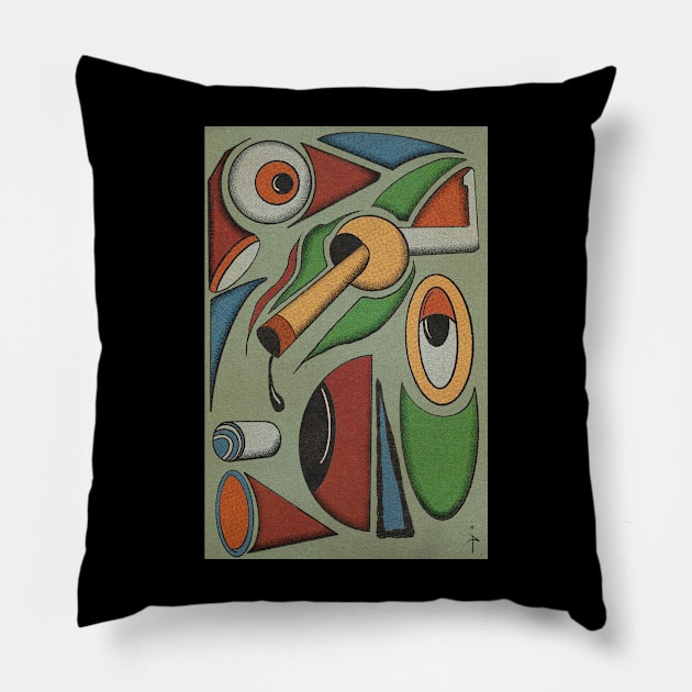 Abstract IX Pillow by IcarusPoe