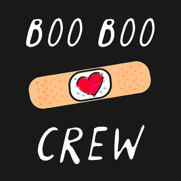 Boo Boo Crew Nurse T Shirt Funny Cute Halloween Gift by MarrinerAlex