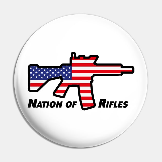 Nation Of Rifles (USA / United States Of America) Pin by MrFaulbaum