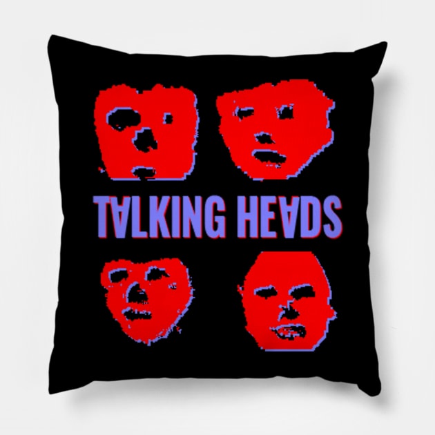 Talking Heads Vintage Pillow by Tamie