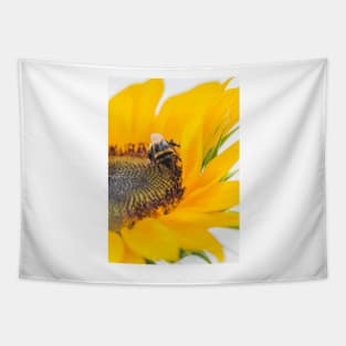 Bee on sunflower Tapestry