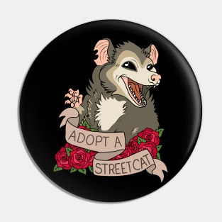 Possum - Adopt a street cat Pin