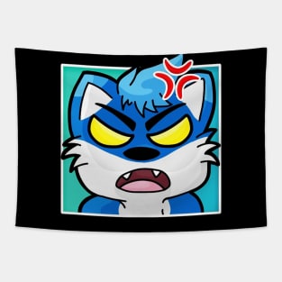 My wolf rage twitch emote Tapestry