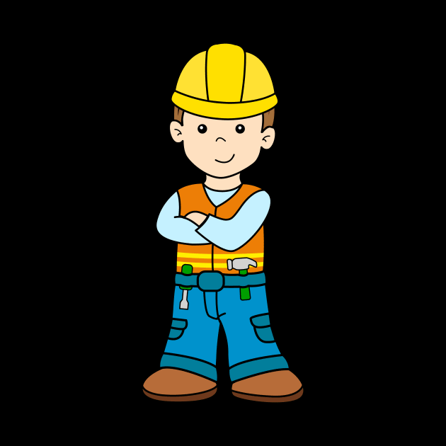 Construction Worker Boy by samshirts