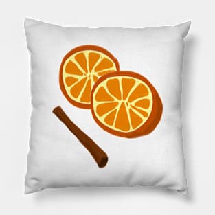 oranges and cinnamon Pillow