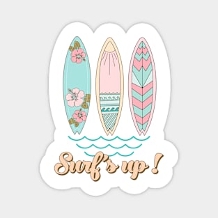 Surf's Up Summer Vibes Beach Life Novelty Gift Magnet