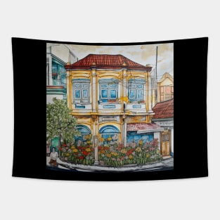 Ho Chi Minh City drawing Tapestry