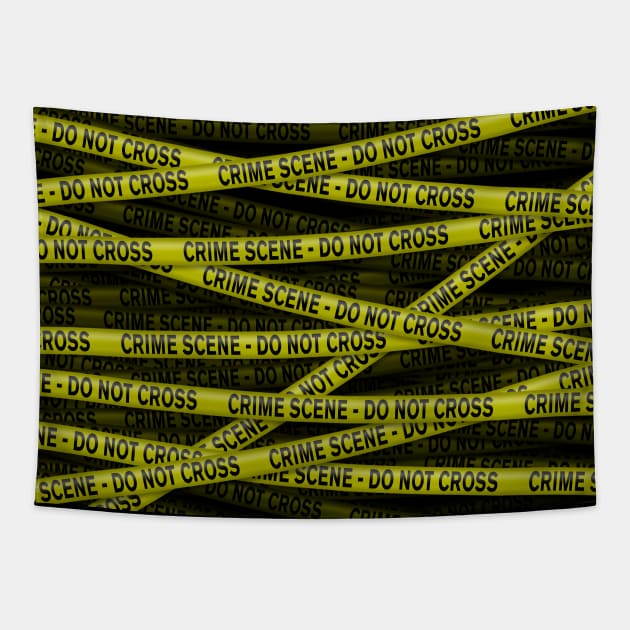 Crime Scene Tapestry by CrimsonsDesign