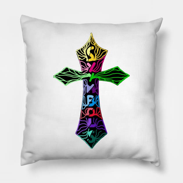 Syymbols Cross Pillow by Syymbols