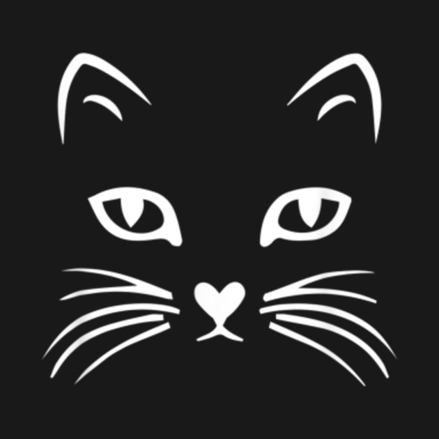 Cat Face T Shirt Halloween Tshirt For Women Girls Boys Kids Cat