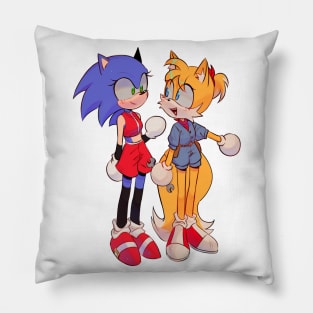 Sonic and Tails genderbend Pillow