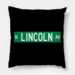 N. Lincoln Ave. - Chicago Street Sign Pillow