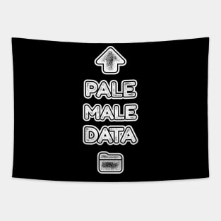 Pale Male Data selfie funny tech meme Tapestry