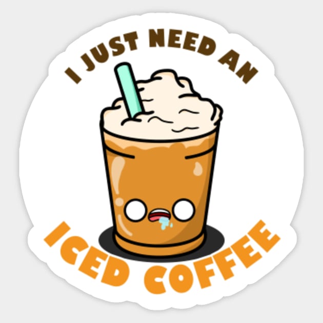 Cute Ice Coffee With Hot Coffee Cartoon - Cute Ice Coffee With Hot