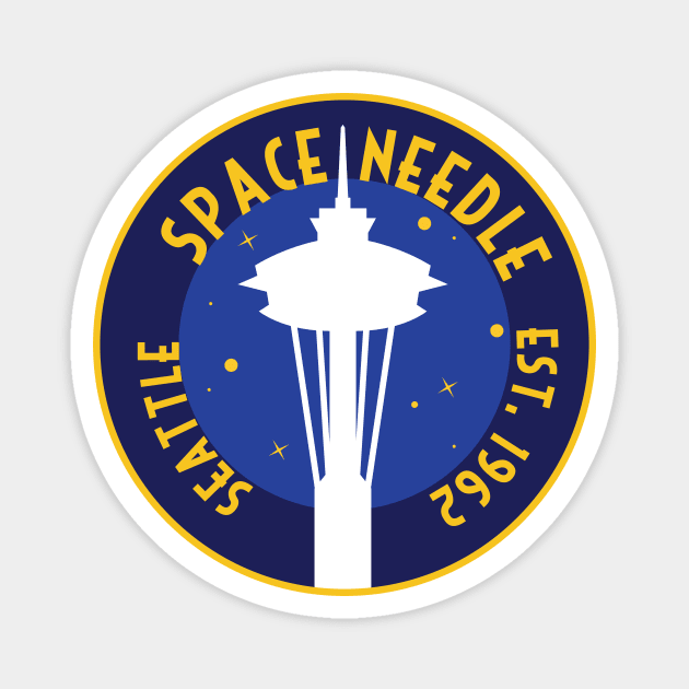 Space Needle - Seattle Magnet by Zeindee