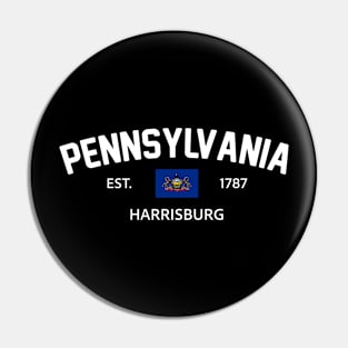 Pennsylvania Collegiate Preppy Pin