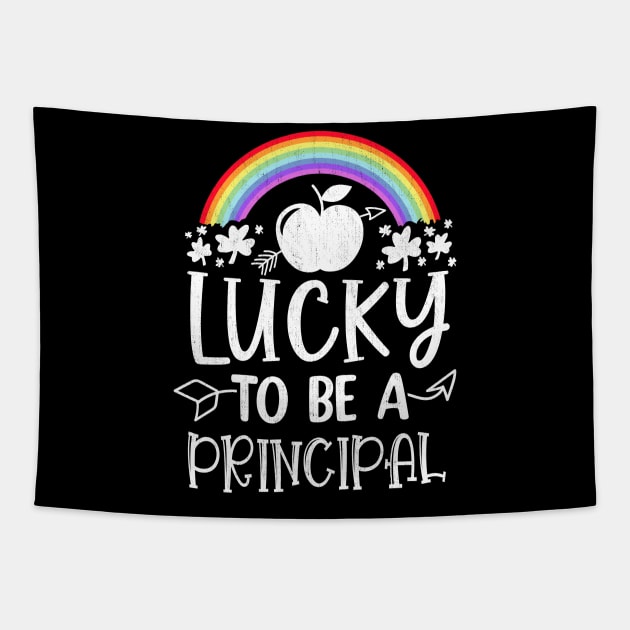 Irish Teacher Lucky To Be A Principal St Patricks Day School Tapestry by schirmerbas