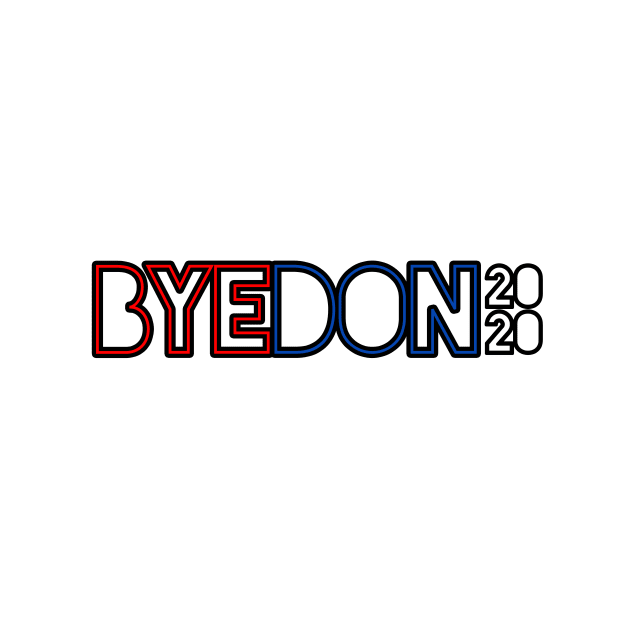 Joe Biden "ByeDon 2020" funny political sticker for 2020 election by victoriaarden