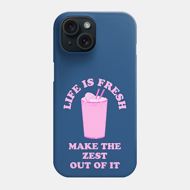 Life is fresh, make the zest out of it - cool & funny lemon pun Phone Case by punderful_day