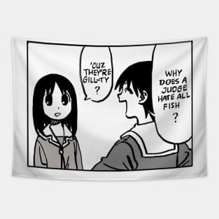 Mudwizard draws why judge hates fish riddle panel aka osaka best girl / azumanga daioh Tapestry