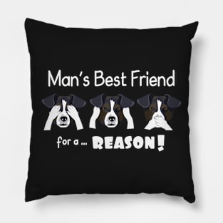 Man's Best Friend for a Reason Pillow