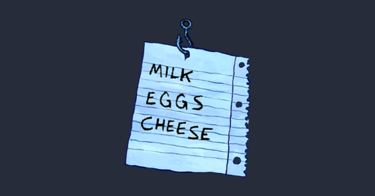 Floating Shopping List - Spongebob - T-Shirt | TeePublic