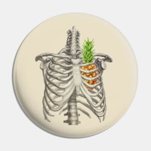 pineapple heart Pin