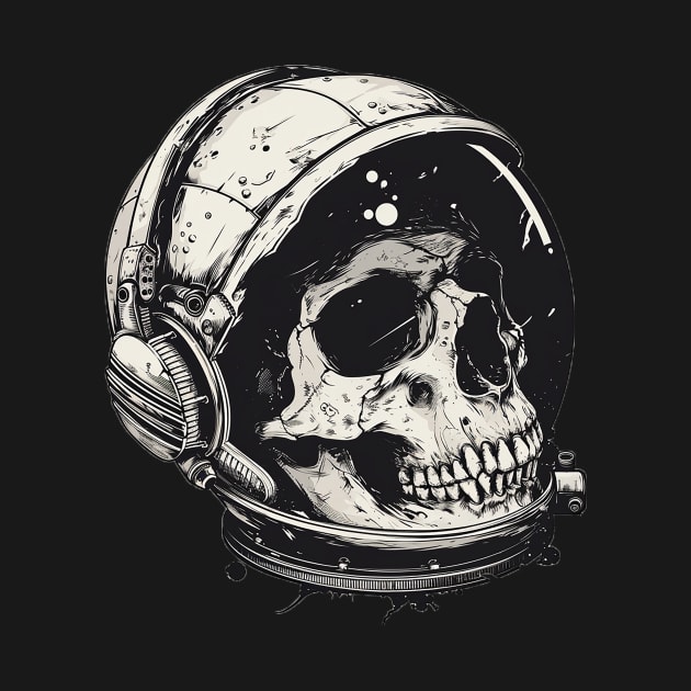 astronaut skull by boxermaniac