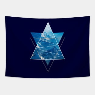 Mountain Blue Star Tapestry