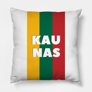 Kaunas City in Lithuanian Flag Vertical Pillow