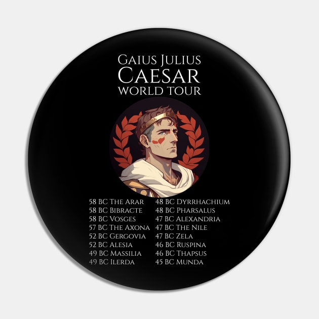 Julius Caesar World Tour - Ancient Rome - Anime Manga Pin by Styr Designs