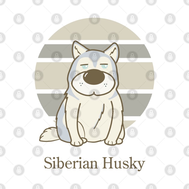 Cute Dogs illustrations - Siberian Husky by MariOyama
